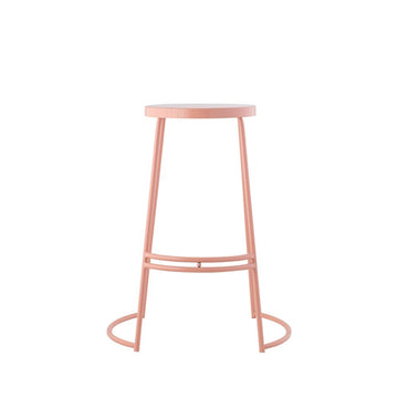 Hula 28.75" Modern Designer Iron Curved Backless Bar Stool - JONATHAN Y